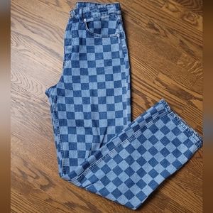 Checkered Jeans
